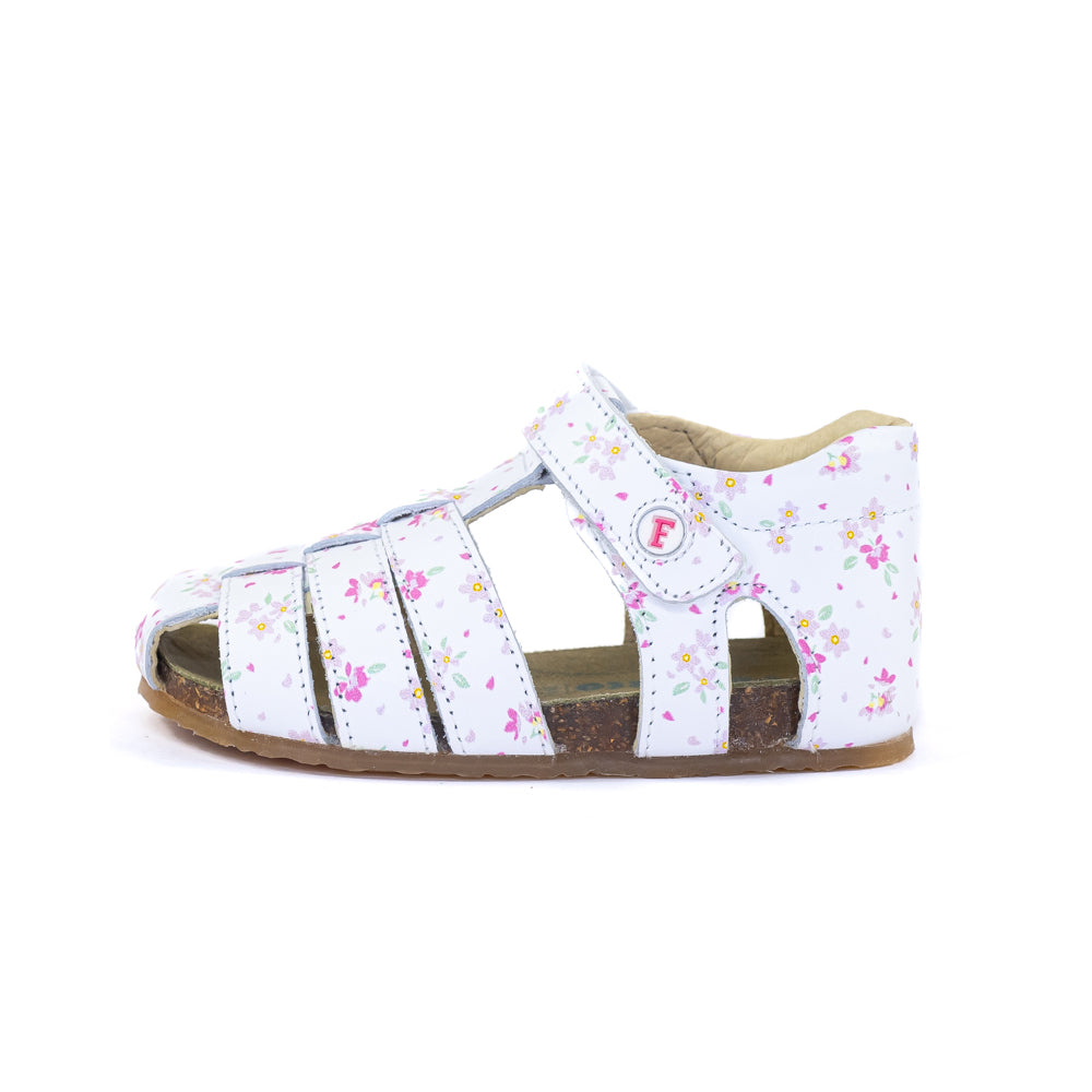 Falcotto Sandales Bébé Cuir Semi-Ouvertes – Souples, Velcro, Idéales Premiers Pas Été – Design Italien