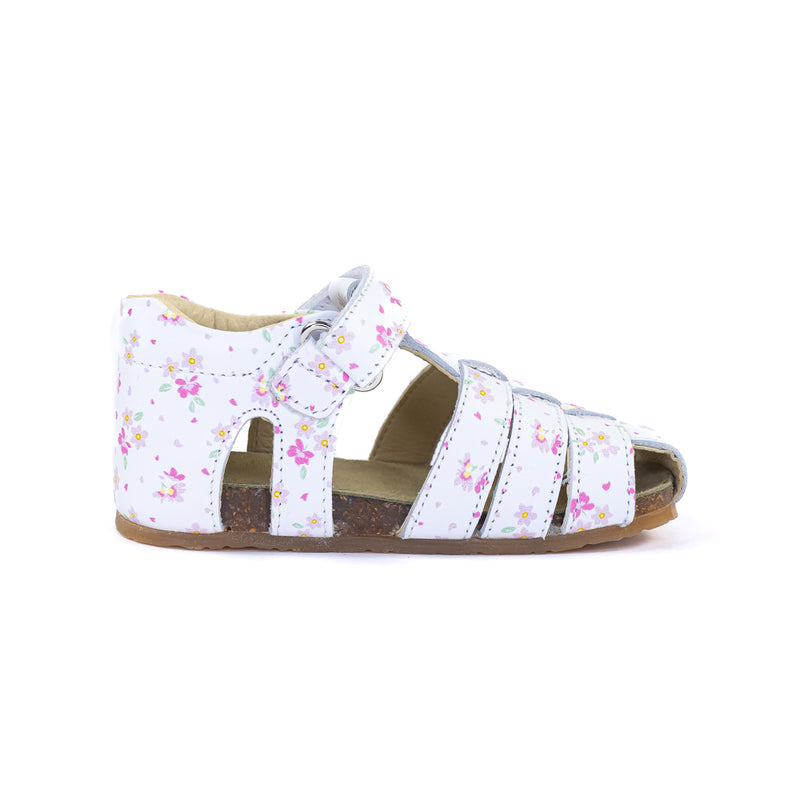 Sandale Falcotto Alby semi-ouverte fleuris