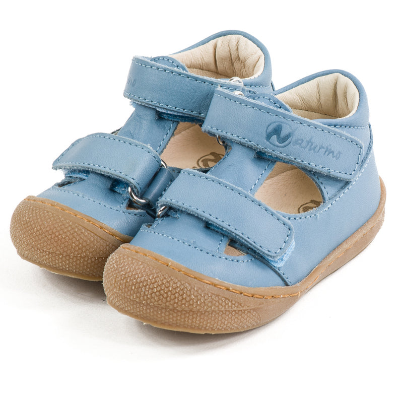 Sandale Naturino puffy bleu clair