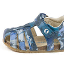Sandale Falcotto Alby bleu imprimé