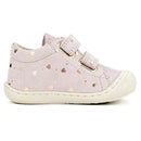 Basket Naturino Cocoon pink hearts