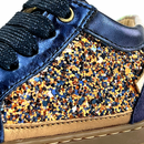 Basket Shoopom bleu à paillettes