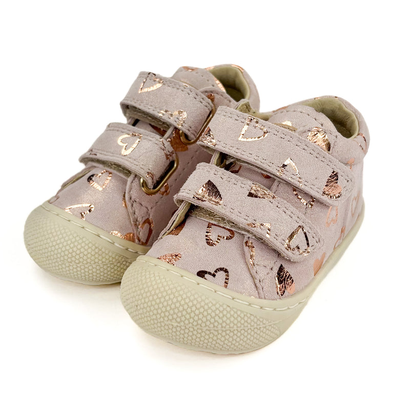 Basket Naturino Cocoon rose hearts