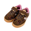 Basket Victoria marron léopard et paillettes