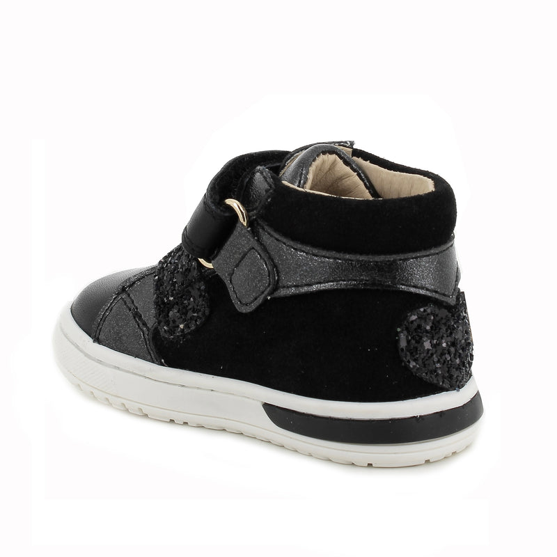 Basket Primigi Baby Like Noir pailletée 6904511