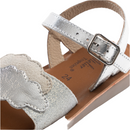 Sandale l'Atelier tropézien argenté - SB 106