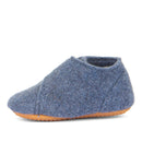 Chausson Froddo en laine souple bleu denim