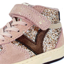 Basket montante Victoria Rose Paillettes