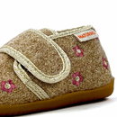 Chausson Naturino Sylvis beige à fleurs