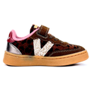 Basket Victoria marron léopard et paillettes