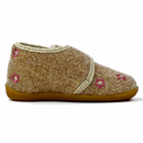 Chausson Naturino Sylvis beige à fleurs