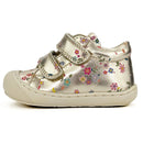 Basket Naturino Cocoon gold flowers