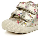 Basket Naturino Cocoon gold flowers
