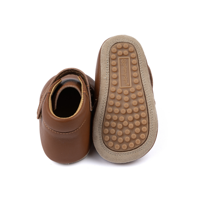 Chausson Pré-marche PomPom camel