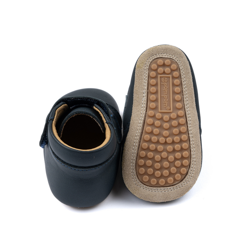 Chausson Pré-marche PomPom marine