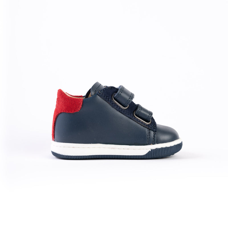 Basket Falcotto Grundy Bleu et Rouge - Nananère chaussures