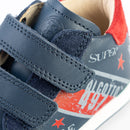 Basket Falcotto Grundy Bleu et Rouge - Nananère chaussures