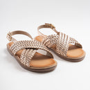 Sandale l'Atelier tropézien doré - SB 111