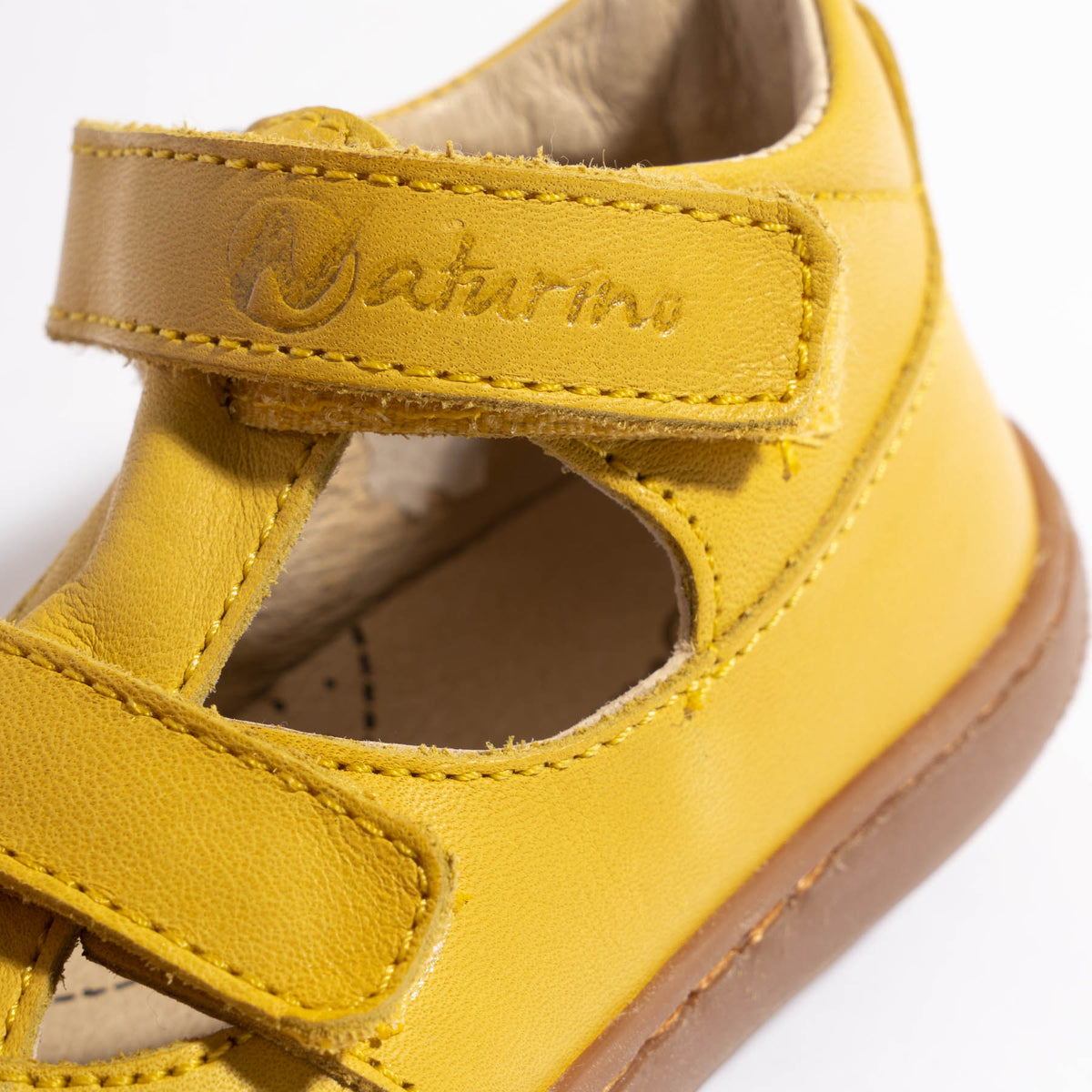 Sandales Bébé Naturino Puffy - Cuir Souble, Semelle Caoutchouc, Mixte (bleu, Fermeture Velcro)