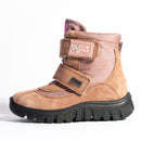 Après-Ski Rose Naturino pour fille en cuir et en tissu