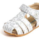 Sandale Falcotto Alby blanc argentée