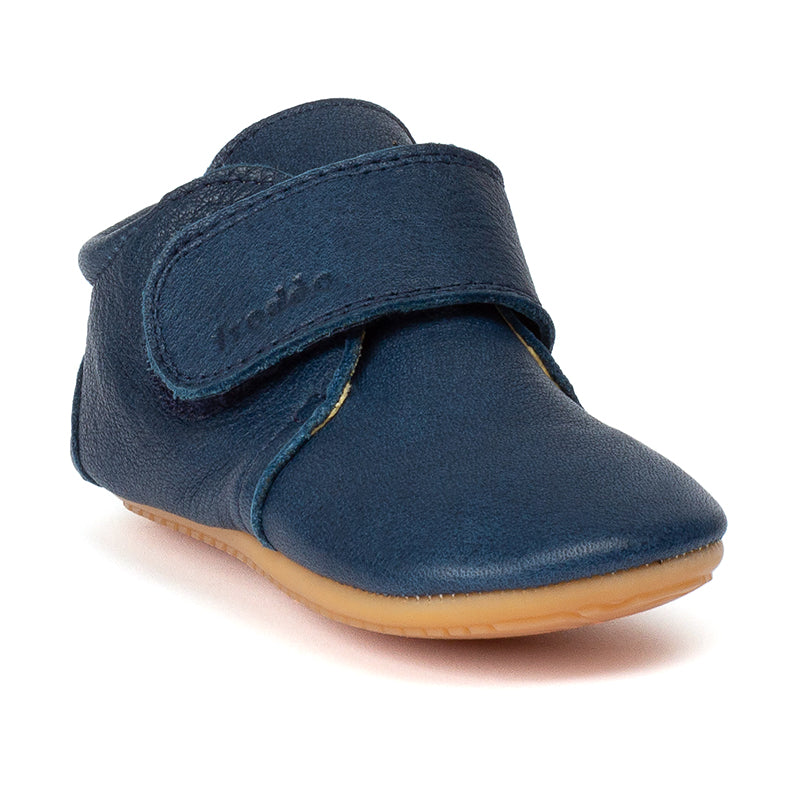Chausson Froddo en cuir souple bleu foncé - Nananère chaussures